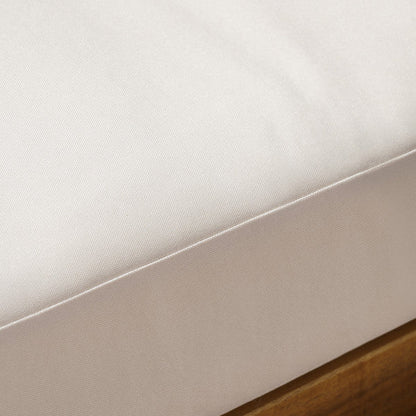 Ensemble de jardin Sainte-Lucie comprenant un canapé deux places et une table, couleur marron