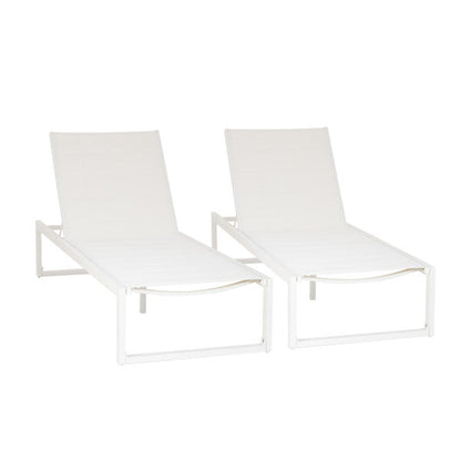 Chaise longue Alora en aluminium