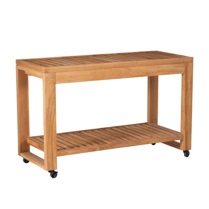 Table basse, table d'appoint ou îlot de cuisine en teck Cannon