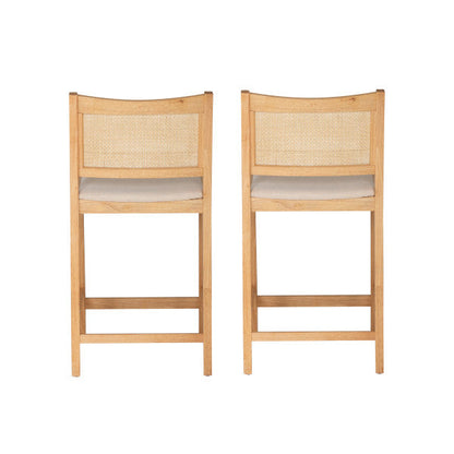 Tabourets Beaux en rotin (lot de 2)