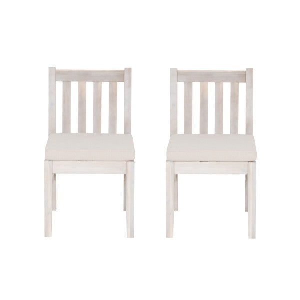 Chaises de salle à manger d'extérieur Svana Natural (lot de 2)