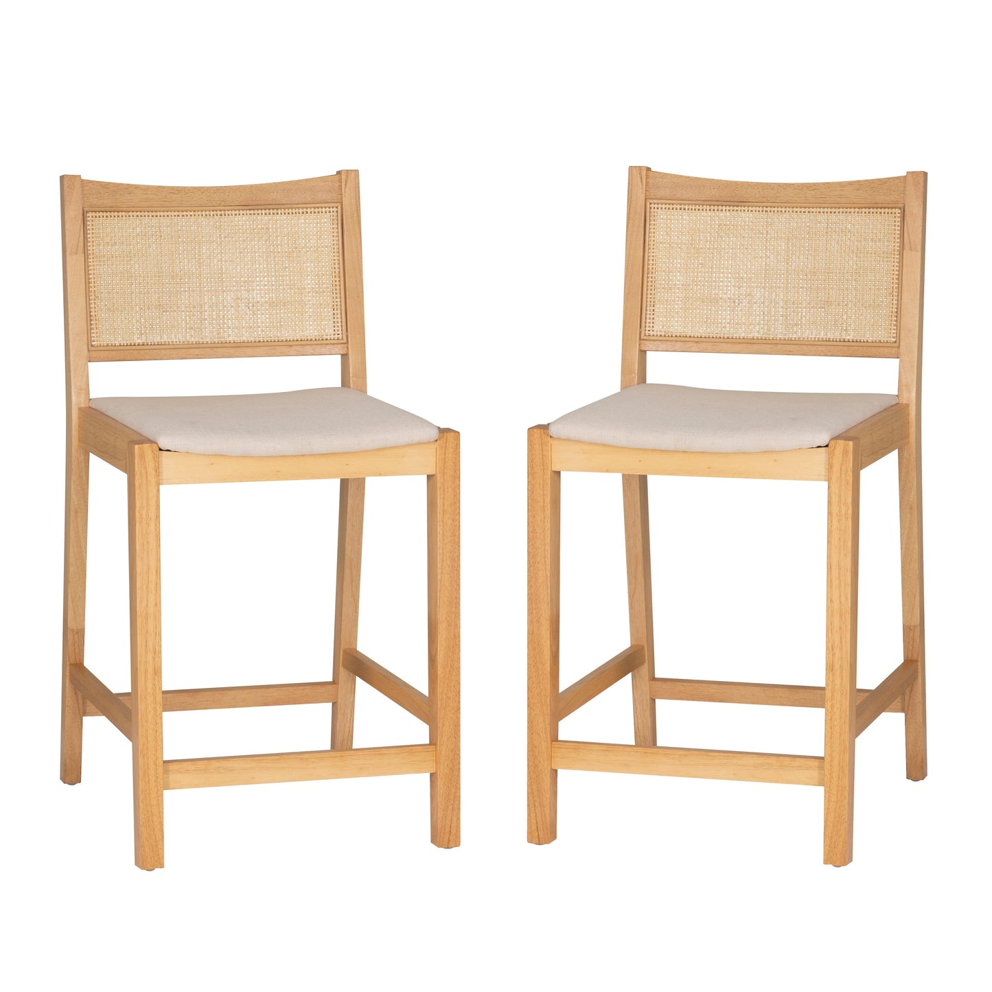 Tabourets Beaux en rotin (lot de 2)