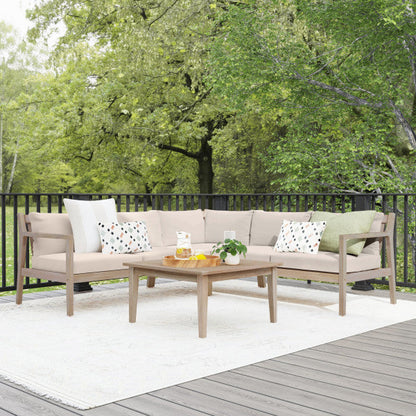 Ensemble de canapés d'angle 4 pièces Svana beige ou marine