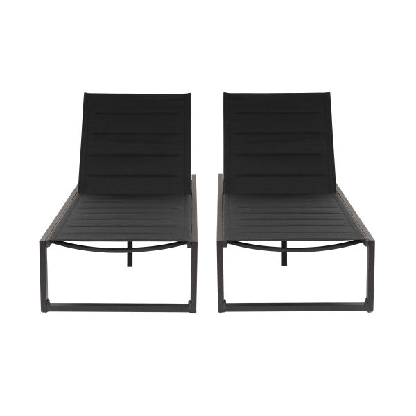 Chaise longue Alora en aluminium