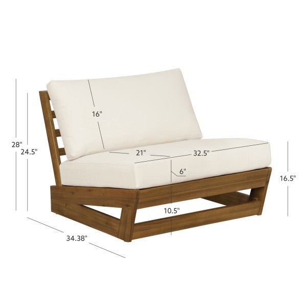 Chaise d'extérieur Bluffton noire, blanche ou grise