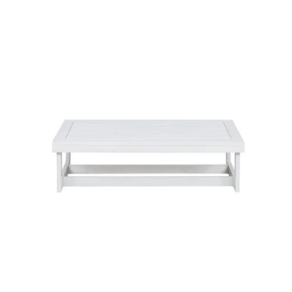 Table basse Bluffton naturelle ou blanche