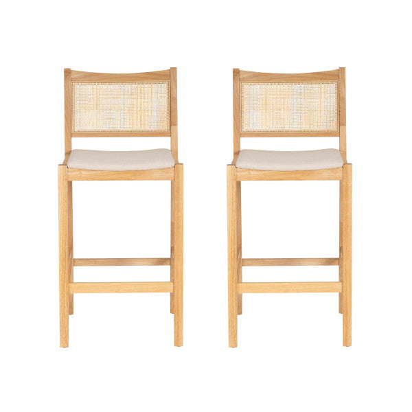 Tabourets Beaux en rotin (lot de 2)