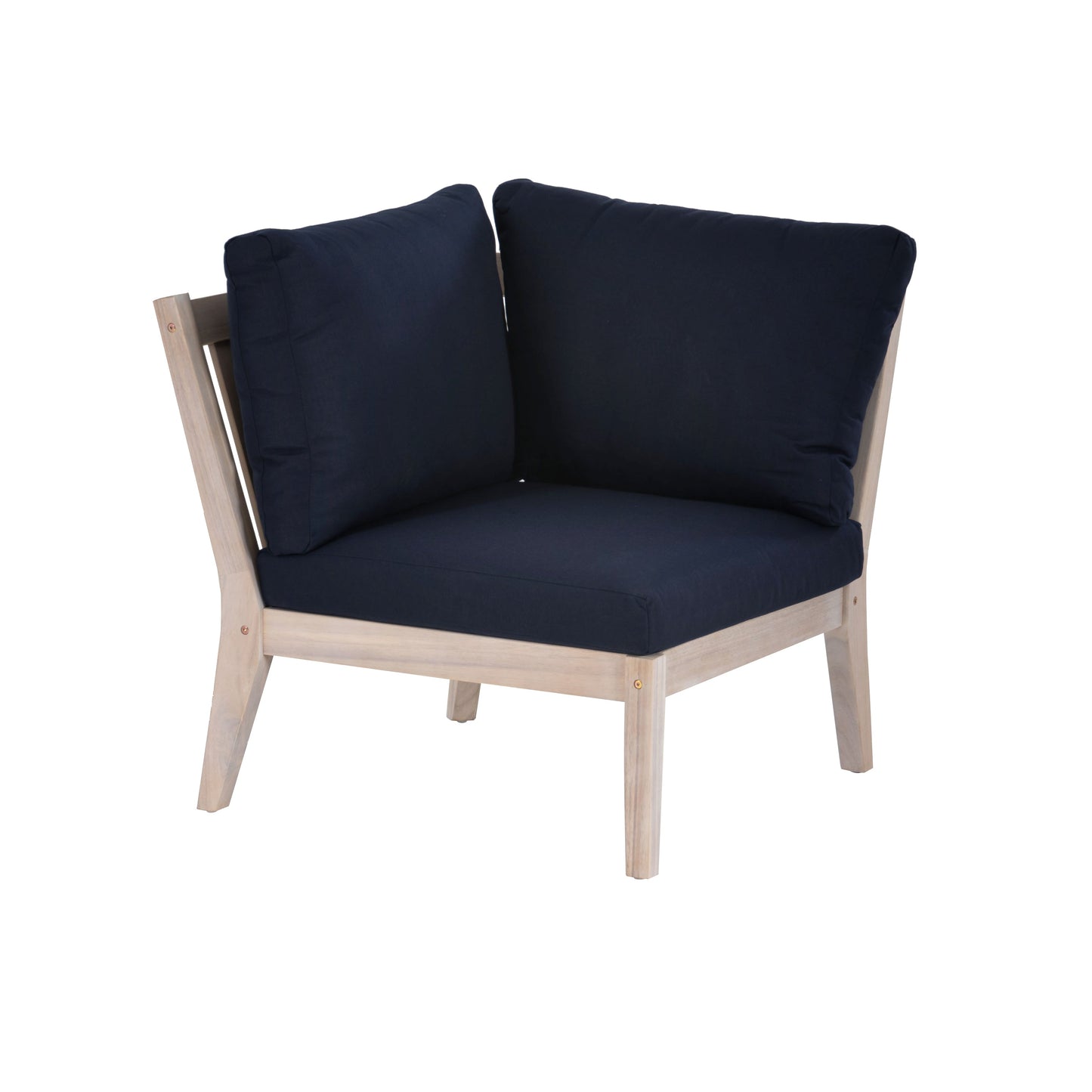 Fauteuil d'angle Svana beige ou marine