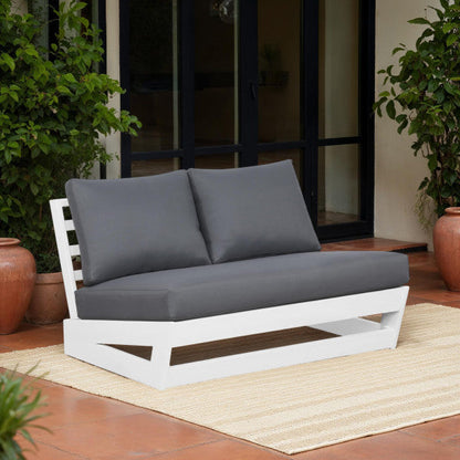 Banc d'extérieur Bluffton noir, blanc ou gris