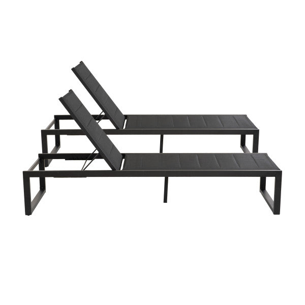 Chaise longue Alora en aluminium