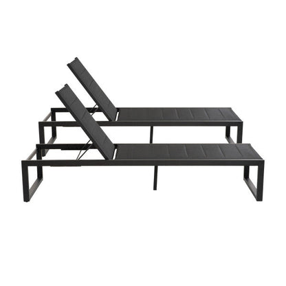 Chaise longue Alora en aluminium