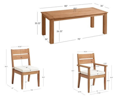 Ensemble de salle à manger d'extérieur Cannon 7 pièces
