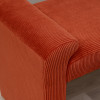 Banc en velours côtelé Lollie