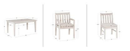 Ensemble de salle à manger d'extérieur Svana 7 pièces