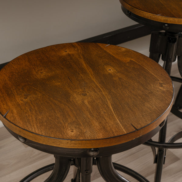 Ensemble de 5 pièces comprenant un canapé, un bar et 4 tabourets Haywood