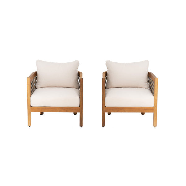 Fauteuil club d'extérieur St. Lucia marron